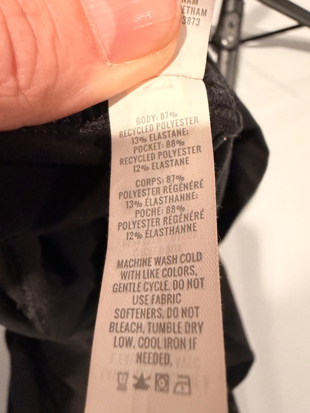 Offline by Aerie The Hugger Trouser Black Wide Leg Pants Women’s M Long Athleisu - Picture 9 of 9
